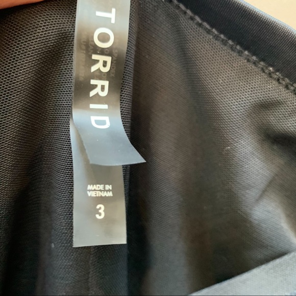 TORRID black pink lattice push-up one piece, 3X. - Picture 8 of 9